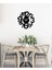 Serisi Metal Duvar Saati -Ev Dekorasyon - 50 X 50 - Cm - Siyah - Clock-016 1