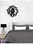 Serisi Metal Duvar Saati -Ev Dekorasyon - 50 X 50 - Cm - Siyah - Clock-016 3