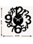 Serisi Metal Duvar Saati -Ev Dekorasyon - 50 X 50 - Cm - Siyah - Clock-016 5