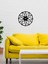 Geometrik Metal Duvar Saati -Ev Dekorasyon - 50 X 50 - Cm - Siyah - Clock-126 1