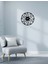 Geometrik Metal Duvar Saati -Ev Dekorasyon - 50 X 50 - Cm - Siyah - Clock-126 2