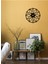 Geometrik Metal Duvar Saati -Ev Dekorasyon - 50 X 50 - Cm - Siyah - Clock-126 3