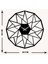 Geometrik Metal Duvar Saati -Ev Dekorasyon - 50 X 50 - Cm - Siyah - Clock-126 4