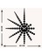 Modern Art Metal Duvar Saati -Ev Dekorasyon - 50 X 40 - Cm - Siyah - Clock-145 5
