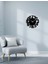 Modern Number Metal Duvar Saati -Ev Dekorasyon - 40 X 40 - Cm - Siyah - Clock-207 3