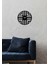 Serisi Metal Duvar Saati -Ev Dekorasyon - 40 X 40 - Cm - Siyah - Clock-258 2