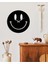 Smile Metal Duvar Saati -Ev Dekorasyon - 45 X 45 - Cm - Siyah - Clock-202 2