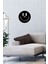 Smile Metal Duvar Saati -Ev Dekorasyon - 45 X 45 - Cm - Siyah - Clock-202 3