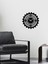 Gearwheel Metal Duvar Saati -Ev Dekorasyon - 40 X 40 - Cm - Siyah - Clock-066 1