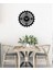 Gearwheel Metal Duvar Saati -Ev Dekorasyon - 40 X 40 - Cm - Siyah - Clock-066 3