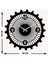 Gearwheel Metal Duvar Saati -Ev Dekorasyon - 40 X 40 - Cm - Siyah - Clock-066 5