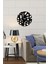 Modern Number Metal Duvar Saati -Ev Dekorasyon - 40 X 40 - Cm - Siyah - Clock-211 4
