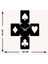 Blackjack Metal Duvar Saati -Ev Dekorasyon - 50 X 36 - Cm - Siyah - Clock-153 5