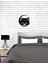 Alfa Kedi Metal Duvar Saati -Ev Dekorasyon - 45 X 40 - Cm - Siyah - Clock-164 2