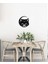 Alfa Kedi Metal Duvar Saati -Ev Dekorasyon - 45 X 40 - Cm - Siyah - Clock-164 4