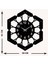 Serisi Metal Duvar Saati -Ev Dekorasyon - 50 X 43 - Cm - Siyah - Clock-042 5