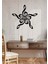 Melodi Metal Duvar Saati -Ev Dekorasyon - 50 X 48 - Cm - Siyah - Clock-119 3