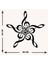 Melodi Metal Duvar Saati -Ev Dekorasyon - 50 X 48 - Cm - Siyah - Clock-119 5
