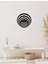 Illüzyon Metal Duvar Saati -Ev Dekorasyon - 42 X 42 - Cm - Siyah - Clock-124 4