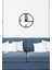 Serisi Metal Duvar Saati -Ev Dekorasyon - 60 X 60 - Cm - Siyah - Clock-147 1