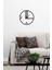 Serisi Metal Duvar Saati -Ev Dekorasyon - 60 X 60 - Cm - Siyah - Clock-147 2