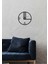 Serisi Metal Duvar Saati -Ev Dekorasyon - 60 X 60 - Cm - Siyah - Clock-147 4