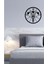 Fil Dekoratif Metal Duvar Saati -Ev Dekorasyon - 50 X 50 - Cm - Siyah - Clock-051 2