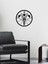 Fil Dekoratif Metal Duvar Saati -Ev Dekorasyon - 50 X 50 - Cm - Siyah - Clock-051 3