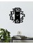 Modern Number Metal Duvar Saati -Ev Dekorasyon - 50 X 50 - Cm - Siyah - Clock-227 4