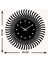 Güneş Metal Duvar Saati -Ev Dekorasyon - 50 X 50 - Cm - Siyah - Clock-158 5