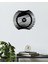 Modern Art Metal Duvar Saati -Ev Dekorasyon - 40 X 40 - Cm - Siyah - Clock-178 2