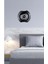 Modern Art Metal Duvar Saati -Ev Dekorasyon - 40 X 40 - Cm - Siyah - Clock-178 3