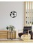Modern Art Metal Duvar Saati -Ev Dekorasyon - 50 X 50 - Cm - Siyah - Clock-217 1