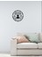 Lotus Metal Duvar Saati -Ev Dekorasyon - 50 X 50 - Cm - Siyah - Clock-069 1