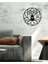 Lotus Metal Duvar Saati -Ev Dekorasyon - 50 X 50 - Cm - Siyah - Clock-069 3