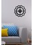 Serisi Metal Duvar Saati -Ev Dekorasyon - 50 X 43 - Cm - Siyah - Clock-057 1