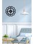 Serisi Metal Duvar Saati -Ev Dekorasyon - 50 X 43 - Cm - Siyah - Clock-057 3