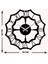 Serisi Metal Duvar Saati -Ev Dekorasyon - 50 X 43 - Cm - Siyah - Clock-057 5