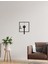 Modern Art Metal Duvar Saati -Ev Dekorasyon - 50 X 50 - Cm - Siyah - Clock-219 1
