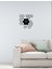 Petekli Metal Duvar Saati -Ev Dekorasyon - 50 X 53 - Cm - Siyah - Clock-149 4