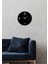 Zar Metal Duvar Saati -Ev Dekorasyon - 40 X 40 - Cm - Siyah - Clock-180 2