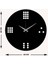 Zar Metal Duvar Saati -Ev Dekorasyon - 40 X 40 - Cm - Siyah - Clock-180 5