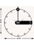 Modern Minimalist Metal Duvar Saati -Ev Dekorasyon - 50 X 48 - Cm - Siyah - Clock-236 5