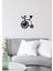 Retro Heart Bike Metal Duvar Saati -Ev Dekorasyon - 60 X 58 - Cm - Siyah - Clock-253 2