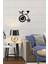 Retro Heart Bike Metal Duvar Saati -Ev Dekorasyon - 60 X 58 - Cm - Siyah - Clock-253 4