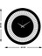 Retro Bike Metal Duvar Saati -Ev Dekorasyon - 40 X 40 - Cm - Siyah - Clock-215 5