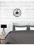Retro Bike Metal Duvar Saati -Ev Dekorasyon - 40 X 40 - Cm - Siyah - Clock-243 2