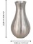 421043 "abucay" Nikel Dekoratif Metal Vazo 23CM Yüksekliğinde 2