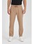 TheSeason Erkek Bej Renk Beli Lastikli Kaliteli Rahat Kesim Jogger Pantolon 1