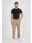 TheSeason Erkek Bej Renk Beli Lastikli Kaliteli Rahat Kesim Jogger Pantolon 3